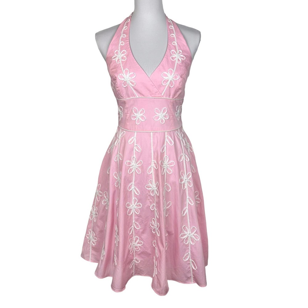 Lilly Pulitzer NWT Willa Garden Dress Embroidery Shell Pink Size 2